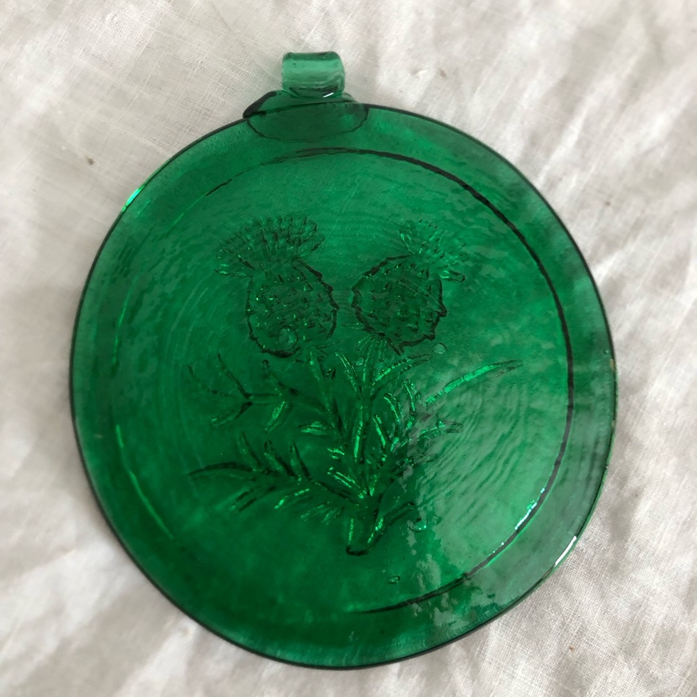Kitras Art Glass Thistle Suncatcher - Picture 3 of 8